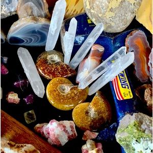 If you’re looking for rocks, crystals, minerals, Cabochons, etc. Ask me!(: